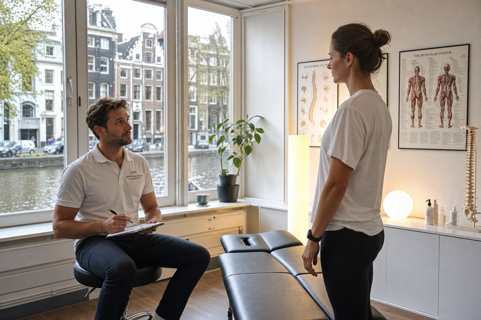 Eerste afspraak manuele therapie Amsterdam