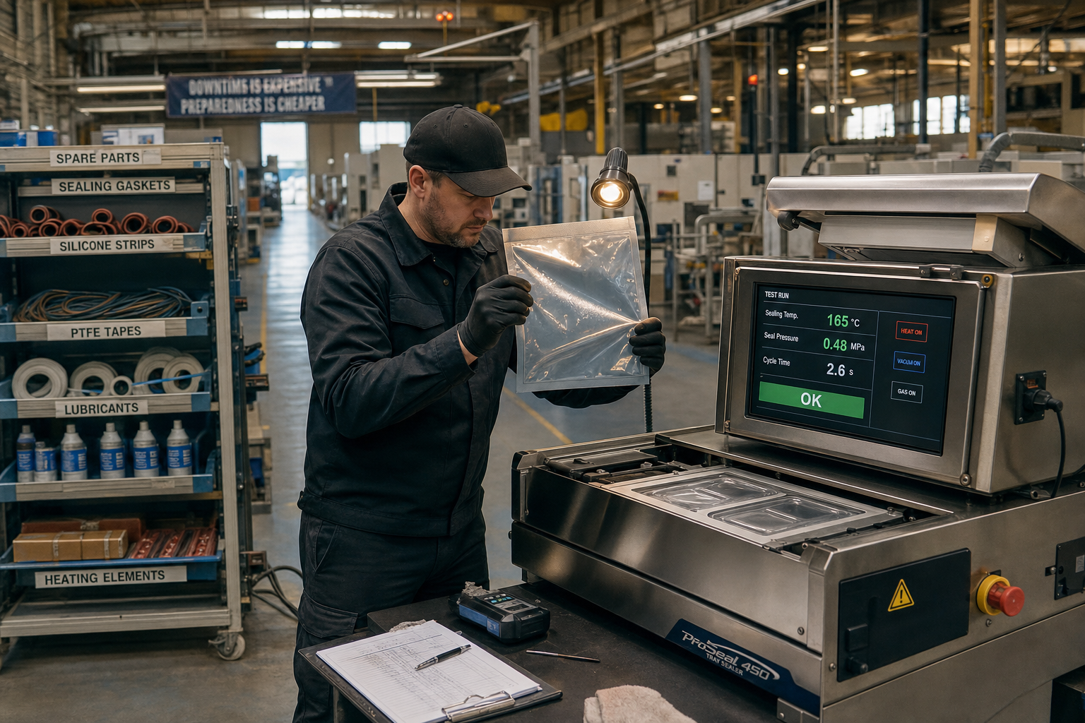 Preventief onderhoud sealmachine componenten