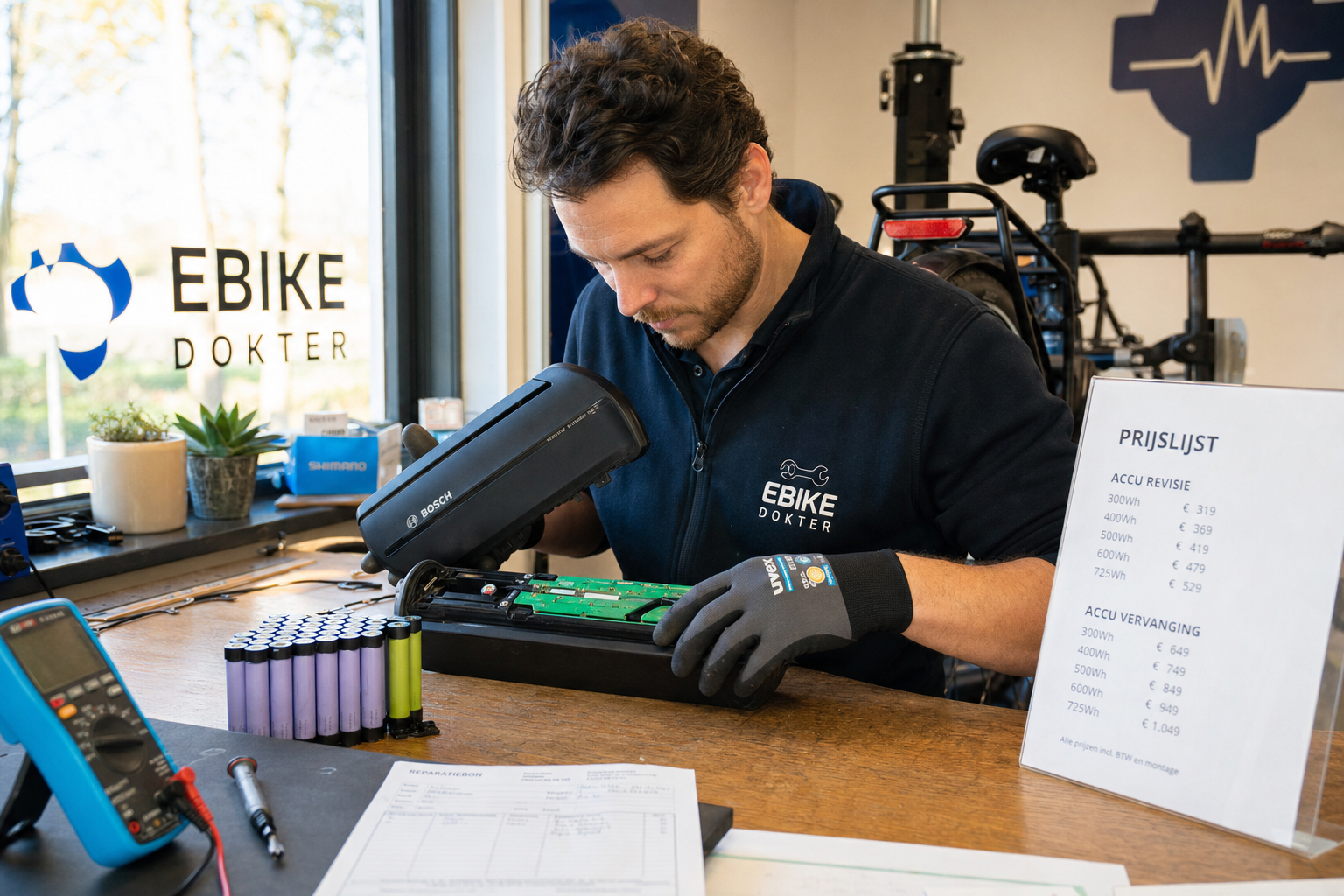 Bosch fietsaccu revisie kosten